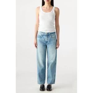 NEW AMO billie wide straight leg jeans in mystical
